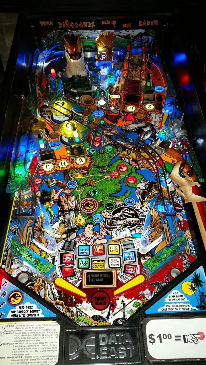 Data East Jurassic Park Pinball Machine for sale